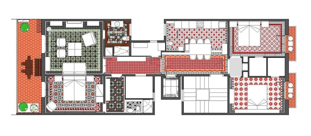 バルセロナPaseo De Gracia Catalan 4Bd With Private Terraceアパートメント 0*, バルセロナ スペイン
